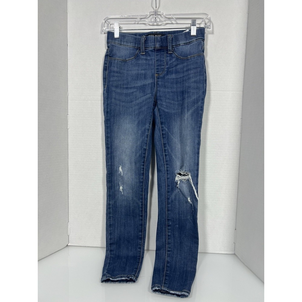 Judy Blue Skinny Fit Pull On Jean Medium Wash JB88255 Blue Womens 0/24 025